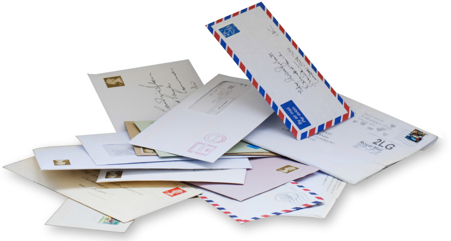Letters in a virtual address mailroom